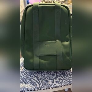 Monos Metro Backpack Juniper Green 18L Nylon Vegan Leather Trim Travel Rucksack